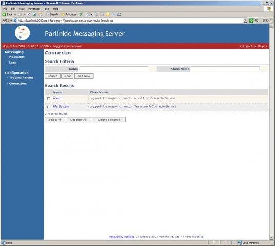 Download web tool or web app Parlinkie Messaging Server