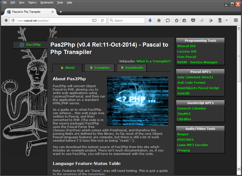 Download web tool or web app PAS2PHP Download web tool or web app PAS2PHP