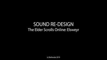 Free download Patrick Kessler The Elder Scrolls Online: Elsweyr Sound Re-Design video and edit with RedcoolMedia movie maker MovieStudio video editor online and AudioStudio audio editor onlin