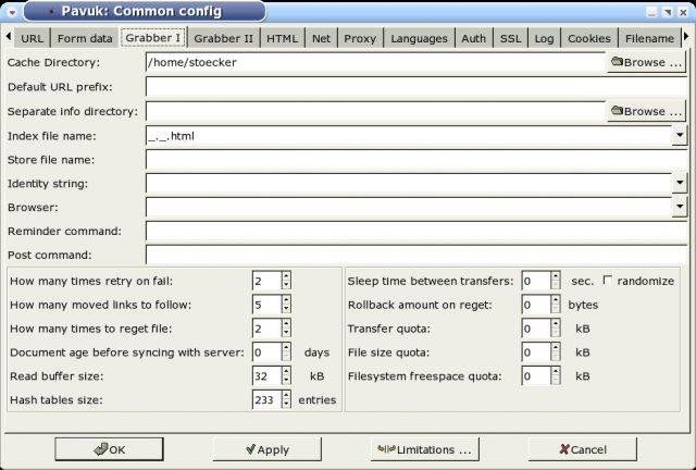 Download web tool or web app Pavuk Web Spider and Performance Measure