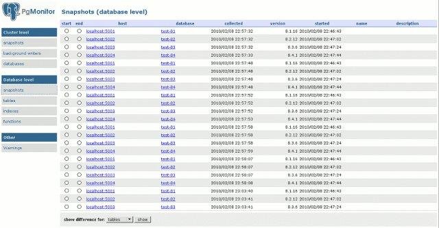 Download web tool or web app PgMonitor