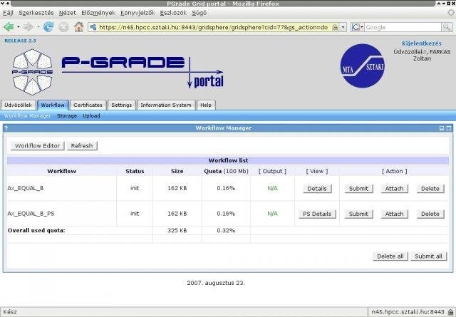 Download web tool or web app P-GRADE Grid Portal Download web tool or web app P-GRADE Grid Portal