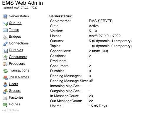Download web tool or web app PHP Administration Web for Tibco EMS
