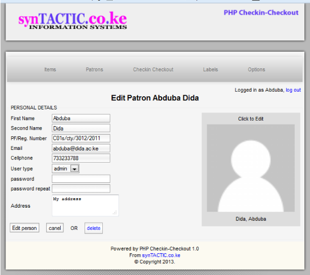 Download web tool or web app PHP checkin checkout Download web tool or web app PHP checkin checkout