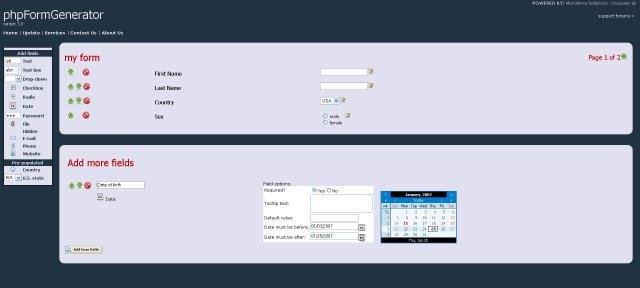 Download web tool or web app phpformgenerator
