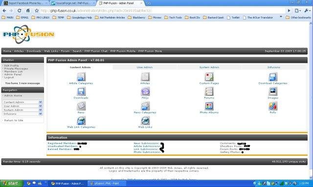 Download web tool or web app PHP-Fusion