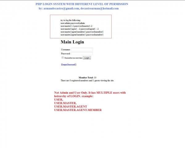 Download web tool or web app PHP Login System w/ 5 Levels of Security Download web tool or web app PHP Login System w/ 5 Levels of Security
