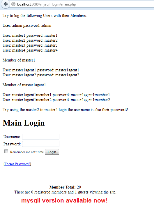Download web tool or web app PHP Login System w/ 5 Levels of Security Download web tool or web app PHP Login System w/ 5 Levels of Security