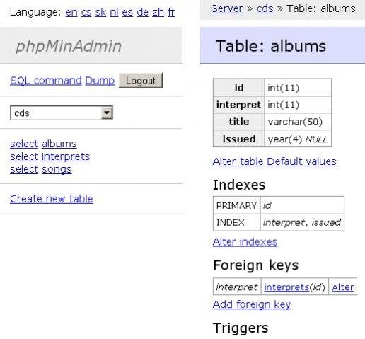 Download web tool or web app phpMinAdmin