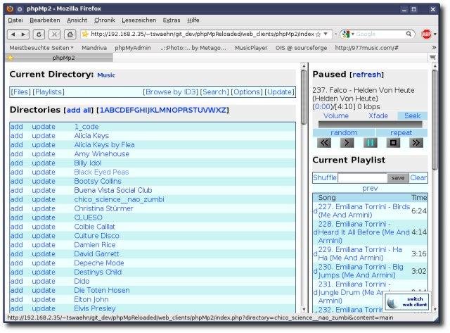 Download web tool or web app ::phpMpReloaded:: The webclient for mpd Download web tool or web app ::phpMpReloaded:: The webclient for mpd