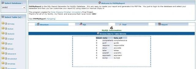 Download web tool or web app PHPMyReport Download web tool or web app PHPMyReport