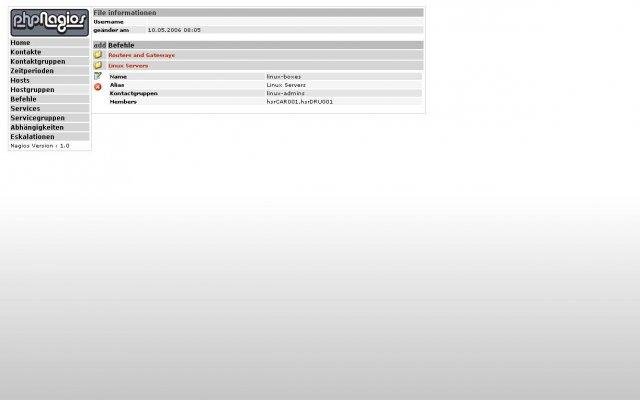 Download web tool or web app phpNagios