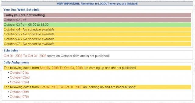 Download web tool or web app phpScheduleEm
