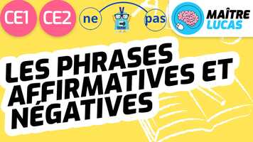 Free download Phrases affirmatives et ngatives CE1 - CE2 - Cycle 2 - Franais video and edit with RedcoolMedia movie maker MovieStudio video editor online and AudioStudio audio editor onlin