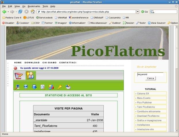 Download web tool or web app PicoFlatCMS