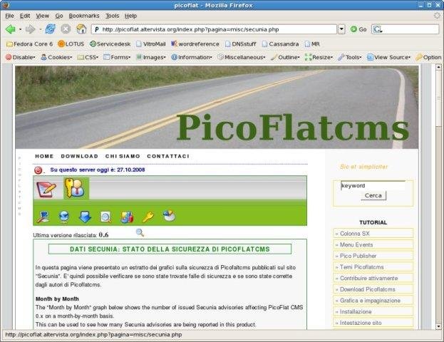 Download web tool or web app PicoFlatCMS