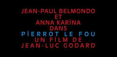 Free download Pierrot le Fou 1965 Jean-Luc Godard trailer video and edit with RedcoolMedia movie maker MovieStudio video editor online and AudioStudio audio editor onlin