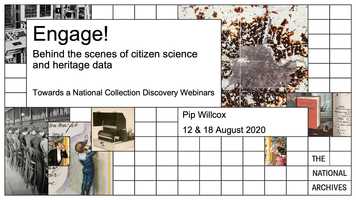 Free download Pip Willcox - Engage! Behind the scenes of citizen science and heritage data video and edit with RedcoolMedia movie maker MovieStudio video editor online and AudioStudio audio editor onlin
