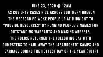Free download Police Harass the Houseless Community Medford, Oregon -- June 23, 2020 video and edit with RedcoolMedia movie maker MovieStudio video editor online and AudioStudio audio editor onlin