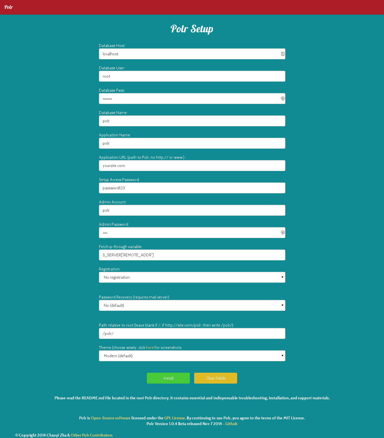 Download web tool or web app Polr URL Shortener Download web tool or web app Polr URL Shortener