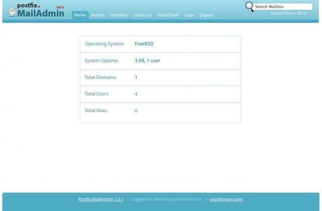 Download web tool or web app PostfixMailAdmin