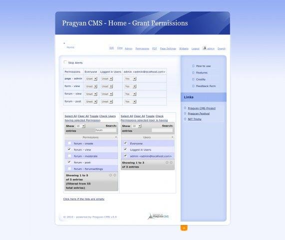 Download web tool or web app Pragyan CMS