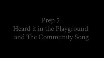 Free download Prep 5 Heard it in the Playground and The Community Song.mp4 video and edit with RedcoolMedia movie maker MovieStudio video editor online and AudioStudio audio editor onlin