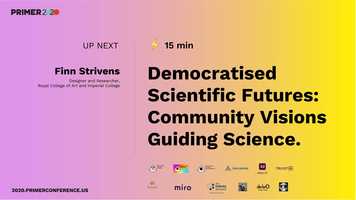 Free download PRIMER 2020 - Democratised scientific futures: community visions guiding science video and edit with RedcoolMedia movie maker MovieStudio video editor online and AudioStudio audio editor onlin