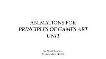 Free download Principles of Games Art Submission All Animations video and edit with RedcoolMedia movie maker MovieStudio video editor online and AudioStudio audio editor onlin