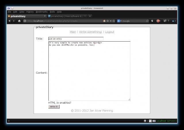 Download web tool or web app privateDiary Download web tool or web app privateDiary