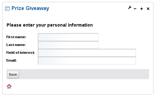 Download web tool or web app Prize Giveaway Portlet Download web tool or web app Prize Giveaway Portlet