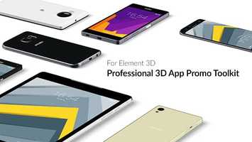 Free download Professional 3D App Promo Toolkit for Element 3D Motion Design video and edit with RedcoolMedia movie maker MovieStudio video editor online and AudioStudio audio editor onlin