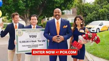 Free download Publishers-Clearing-House-TV-Commercial----2-500-a-Week--Listen-Folks--Featuring-Steve-Harvey---iSpot-tv-mp4 video and edit with RedcoolMedia movie maker MovieStudio video editor online and AudioStudio audio editor onlin