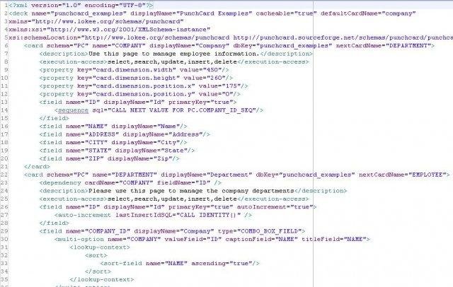 Download web tool or web app punchcard
