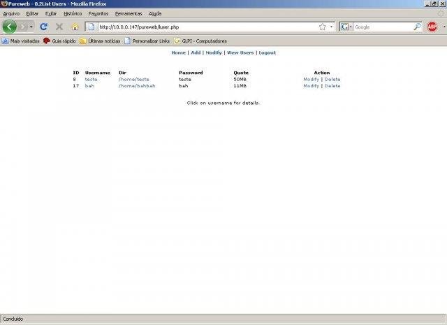 Download web tool or web app Pureweb pure-ftpd admin