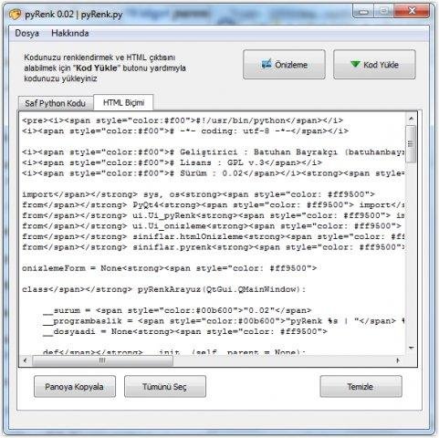 Download web tool or web app pyRenk