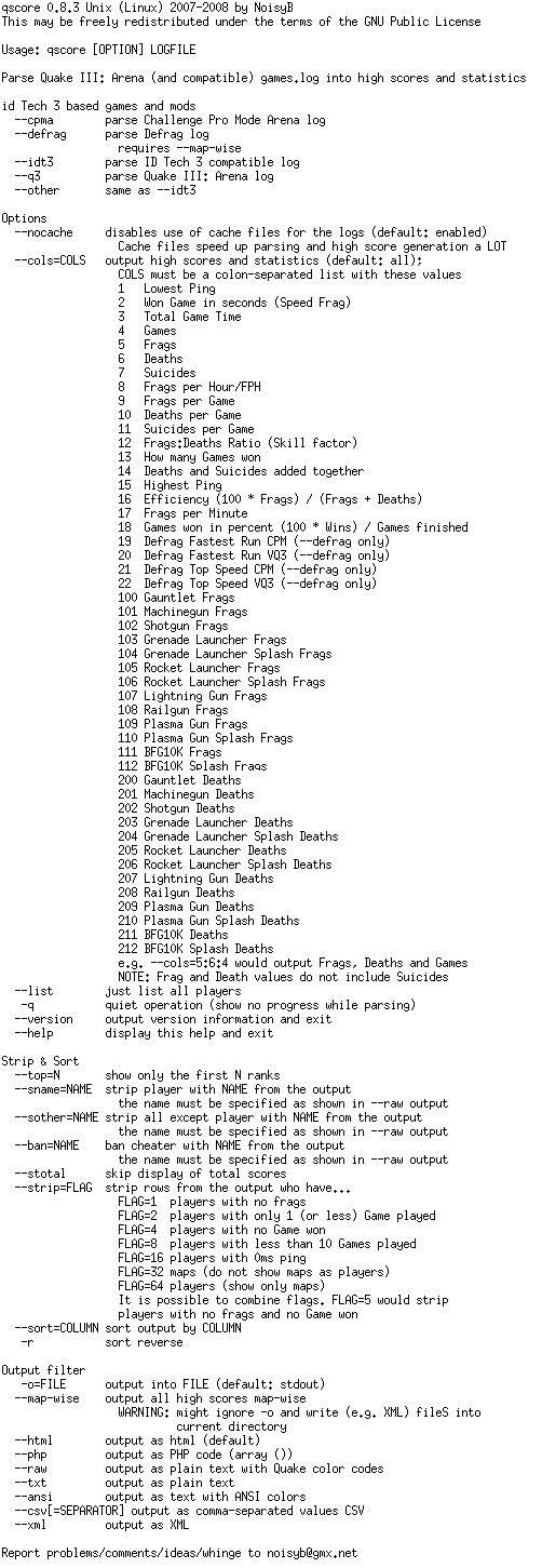 Download web tool or web app qscore