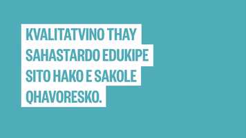 Free download Quality and inclusive education for all children - Roma sub video and edit with RedcoolMedia movie maker MovieStudio video editor online and AudioStudio audio editor onlin