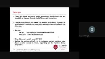 Free download RAIT_ET_TE-D_MPI_DVD_07-09-2020_Lecture-21_Elementary DOS Programming video and edit with RedcoolMedia movie maker MovieStudio video editor online and AudioStudio audio editor onlin