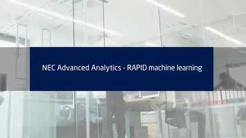 Free download RAPID Machine Learning  NEC Advanced Analytics  NEC Corporation India.mp4 video and edit with RedcoolMedia movie maker MovieStudio video editor online and AudioStudio audio editor onlin