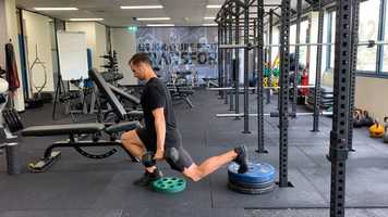 Free download Rear Foot Elevated Split-Squats with Front Heel Elevation video and edit with RedcoolMedia movie maker MovieStudio video editor online and AudioStudio audio editor onlin