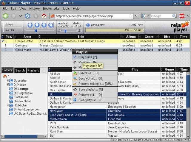 Download web tool or web app RelaXX-player