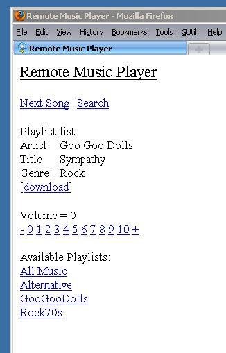Download web tool or web app Remote Music Player