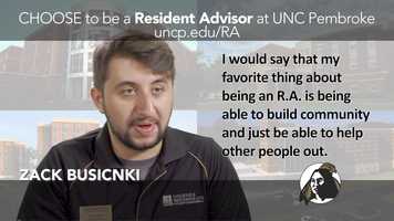 Free download Resident Advisor Recruitment UNC Pembroke 01 video and edit with RedcoolMedia movie maker MovieStudio video editor online and AudioStudio audio editor onlin