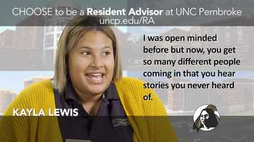 Free download Resident Advisor Recruitment UNC Pembroke 03 video and edit with RedcoolMedia movie maker MovieStudio video editor online and AudioStudio audio editor onlin