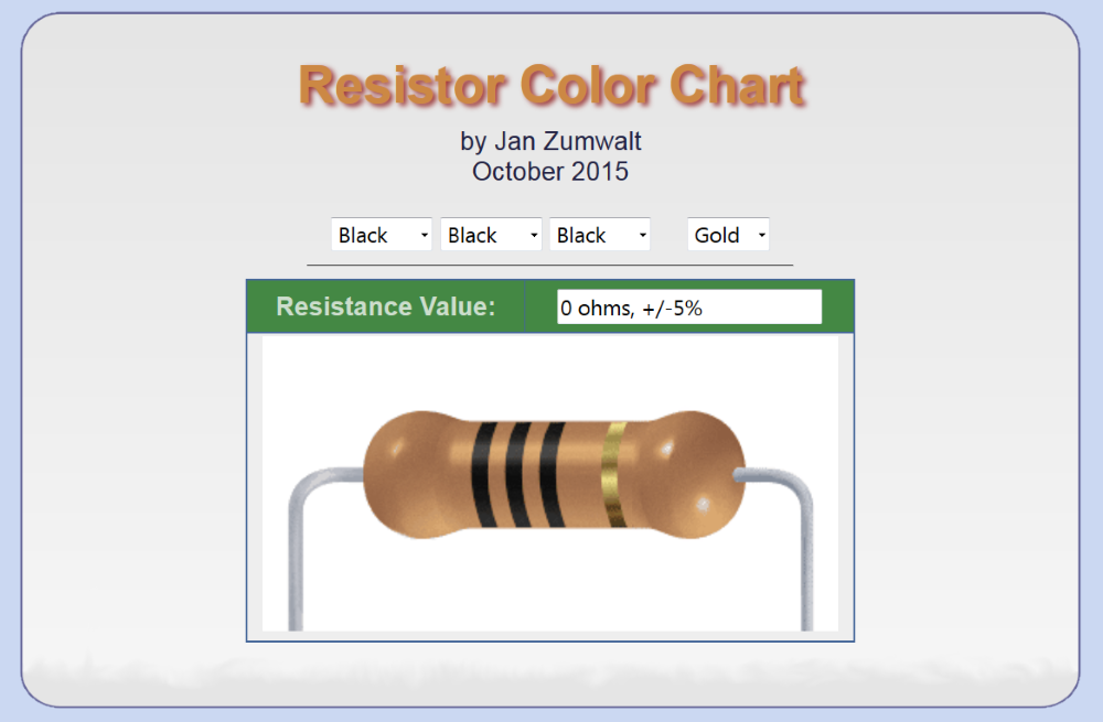 Download web tool or web app Resistor Value Identifier Download web tool or web app Resistor Value Identifier