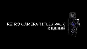 Free download Retro Camera Titles Pack | After Effects Project Files - Videohive template video and edit with RedcoolMedia movie maker MovieStudio video editor online and AudioStudio audio editor onlin