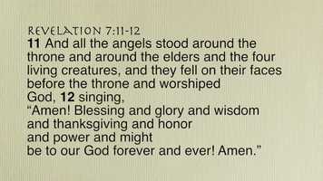 Free download Revelation 7:11-12 video and edit with RedcoolMedia movie maker MovieStudio video editor online and AudioStudio audio editor onlin