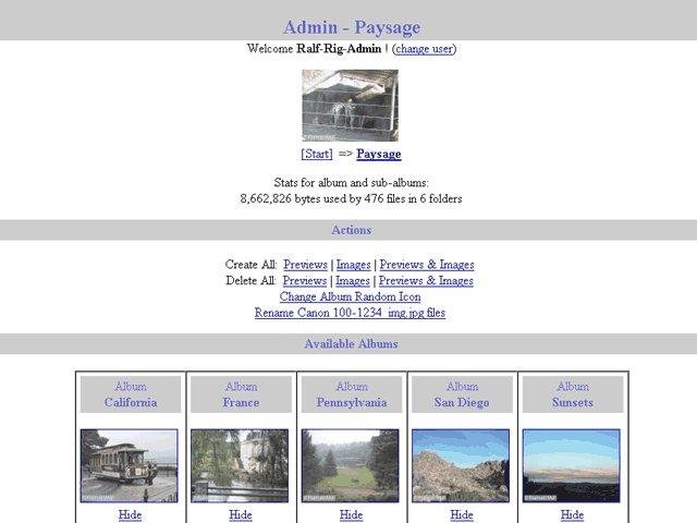 Download web tool or web app RIG Image Gallery