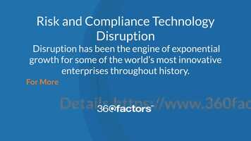 Free download Risk and Compliance Technology Disruption video and edit with RedcoolMedia movie maker MovieStudio video editor online and AudioStudio audio editor onlin
